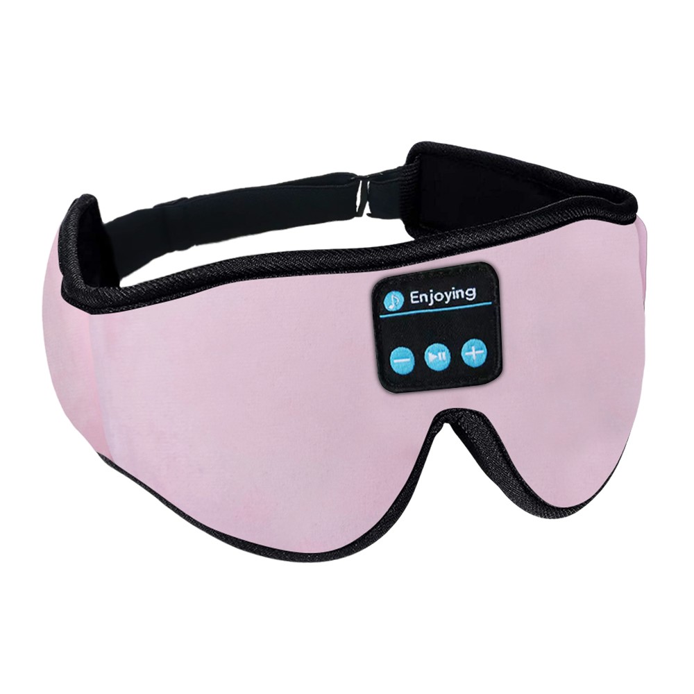 3D Bluetooth Sleep Eye Mask Sleep Headphoens สีชมพู