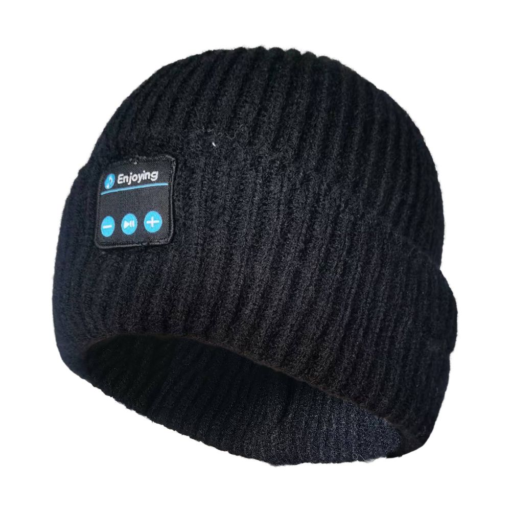 หูฟัง Bluetooth Beanie Hat สีดำ