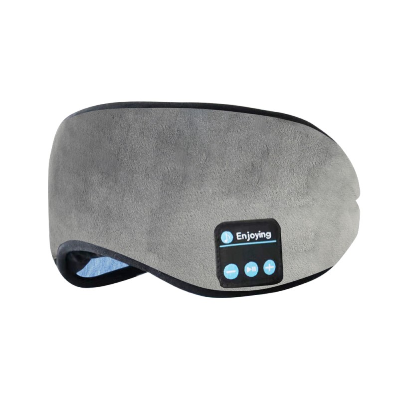 Cotton Bluetooth Sleep Eye Mask หูฟังสำหรับนอนหลับ สีเทา