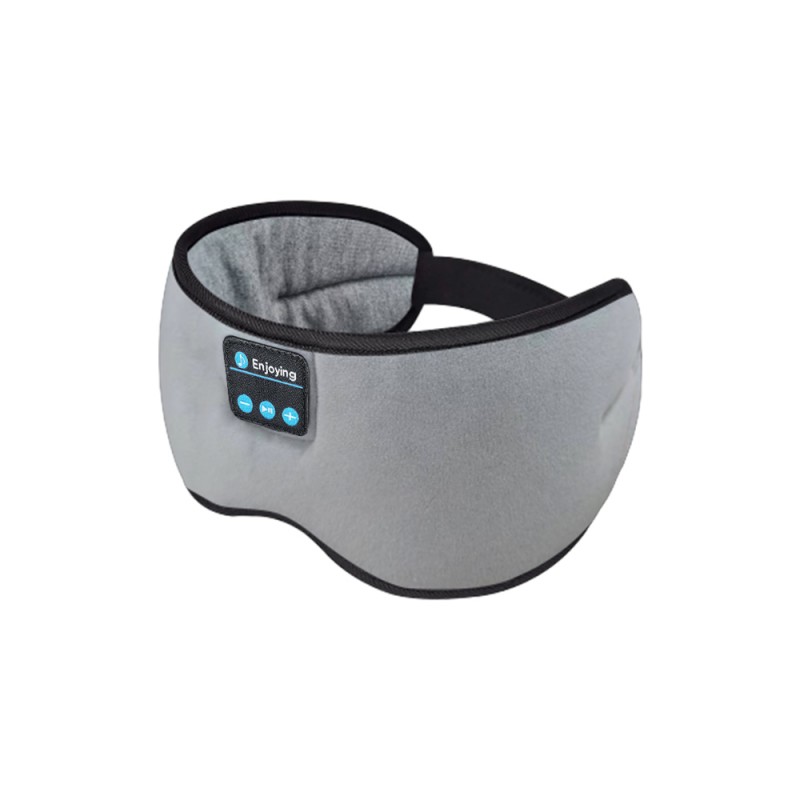 หน้ากากตา Bluetooth ตรงกลางสีเทาผ้าฝ้าย