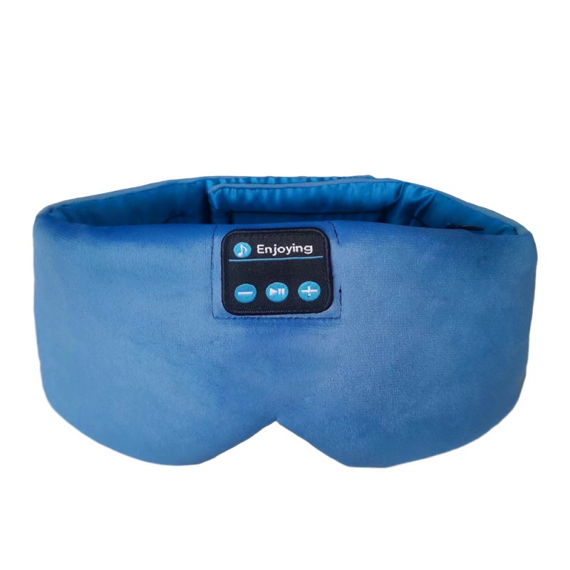 ที่คาดผม Bluetooth Sleep Eye Mask หูฟังสำหรับนอนหลับ สีฟ้า