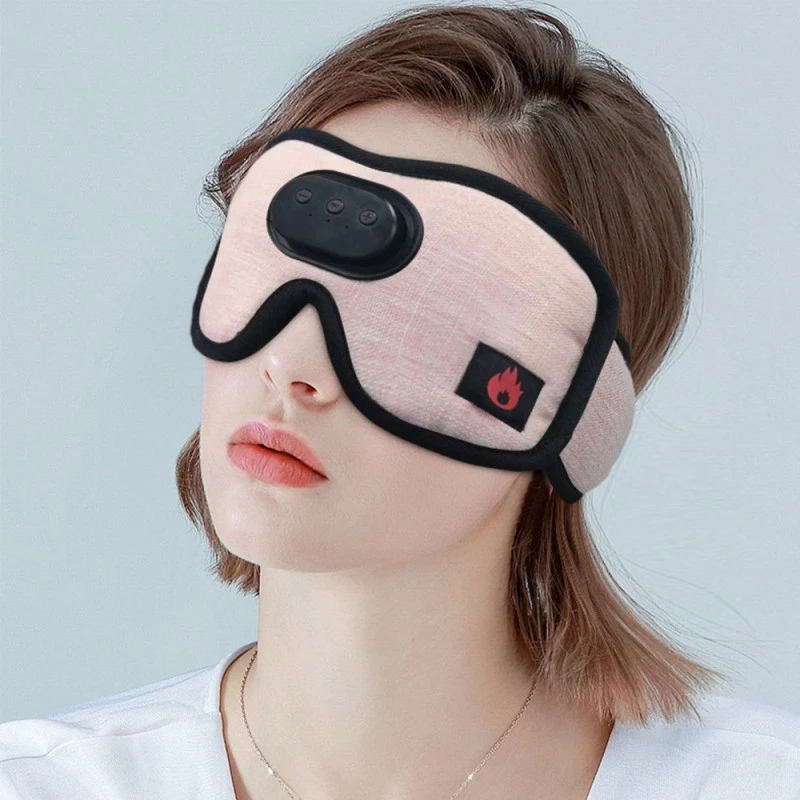 Heated Bluetooth Sleep Eye Mask Sleep Headphones Flax Meal Heated Bluetooth Sleep Eye Mask Sleep Headphones Flax Meal